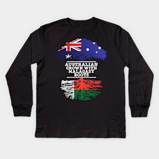 Australian Grown With Malagasy Roots - Gift for Malagasy With Roots From Madagascar Kids Long Sleeve T-Shirt
